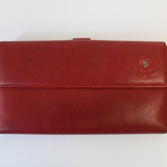 Chanel Vintage Red Wallet - Picture 1 of 3